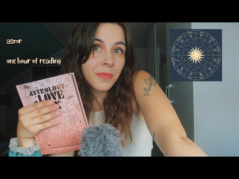 [ASMR] One hour of reading to you, traits of your star (zodiac) sign / page turning&whispering 💫