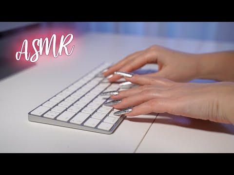 ASMR Typing On Keyboard With Long Nails | 3 Different Keyboards | No Talking
