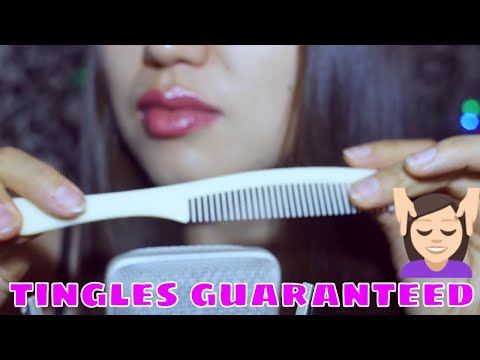 ASMR Hair Brushing | Different COMBS | Whispering | Extremely Pleasant sounds