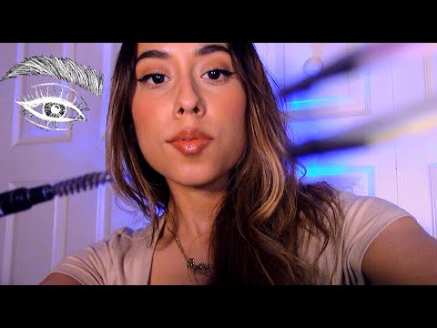 ASMR Doing Your 👁 Brows! (Personal Attention,Tweezing & Brushing)