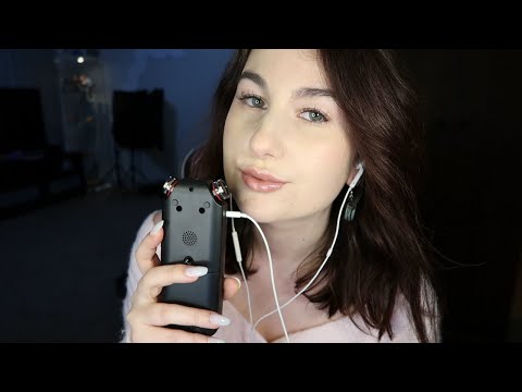 ASMR Kisses ~ Inaudible Whispers & Tingly Mouth Sounds