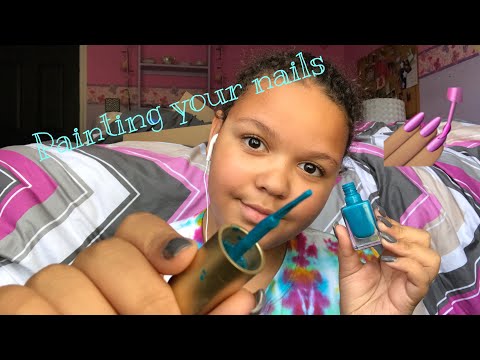 ASMR- doing your nails 💅🏽