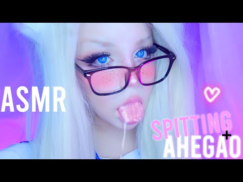 ASMR 🌈💜 AHEGAO + SPITTING *full video on Onlyfanzzz*