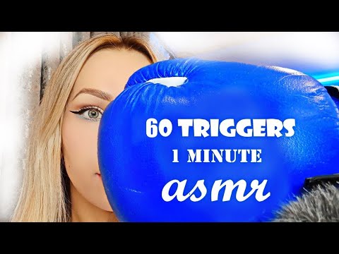 Blue 60 Triggers in 1 minute (ASMR)