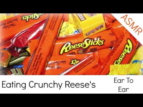 Binaural ASMR Eating Crunchy Reese's l Eating Sounds and Mouth Sounds