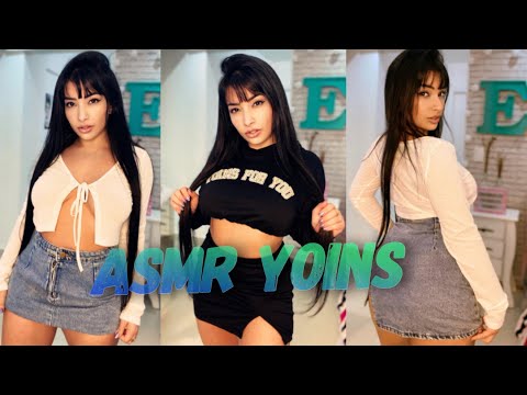 ASMR TRY ON HAUL YOINS STORE OUTFITS, EXPERIMENTANDO ROUPAS