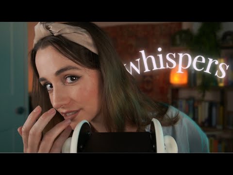 ASMR | Sleepy Ear to Ear Whispers (20 facts about me!)