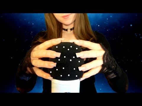 ASMR Long Nails Tapping and Scratching the Mic for Sleep