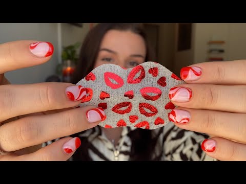 ASMR valentine's day pampering 🤍 self-care for relaxation