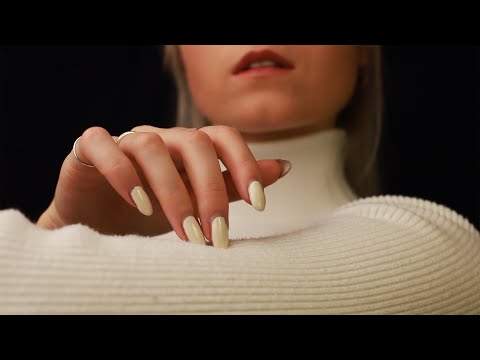 ASMR | Showing you my TURTLENECKS (massage + fabric sounds)