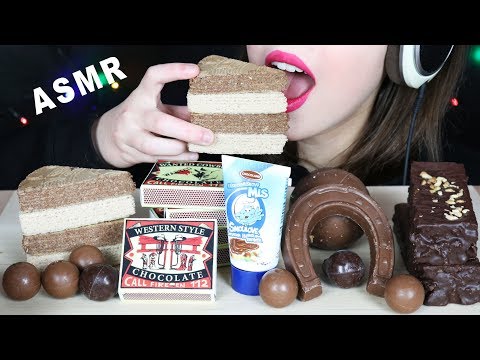 ASMR EDIBLE MATCHES, GINGERBREAD, WAFERS & EDIBLE TOOTHPASTE (EATING SOUNDS) No Talking 먹방
