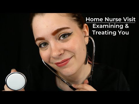 ASMR 🩺 Home Nurse Visit 💕 | Examining & Treating You :) | Soft Spoken Medical RP
