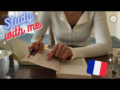 ASMR ✨Learn FRENCH with me✨🇫🇷Inaudible Whisper, keyboard, paper sound - Background ASMR
