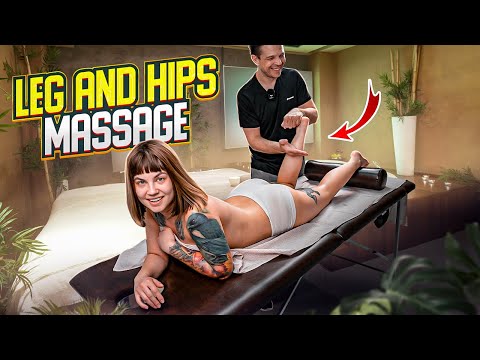 DEEP ANTI-CELLULITE LEG AND THIGH ASMR MASSAGE FOR YOGA QUEEN EVELINE