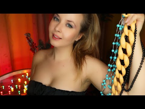 ASMR Try on 💎 Jewelry collection 💎 Pleasant sounds to fall asleep ꒰ ᵕ༚ᵕ꒱ ˖° Soft voice