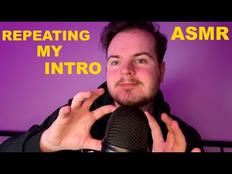 Fast & Aggressive ASMR Repeating My Intro w/ LOTS of Visual Triggers