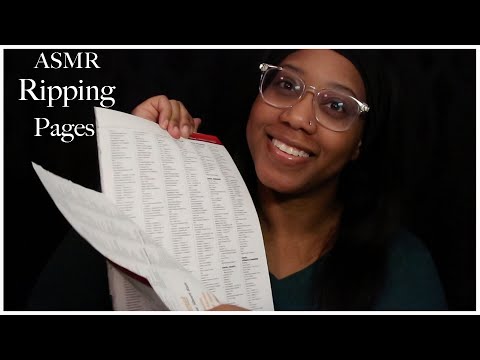 ASMR | Ripping Magazines Pages from 2020 | Soft Whispers