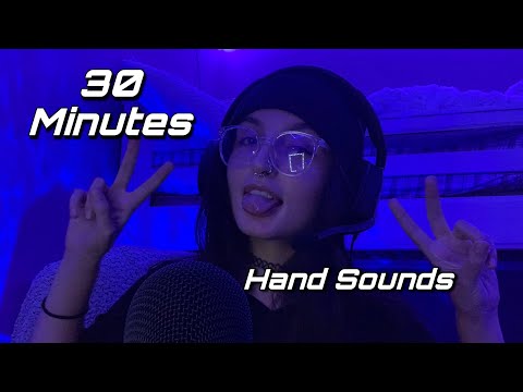 ASMR | 30 Minutes of Hand Sounds ( NO TALKING ) | Background ASMR for Studying