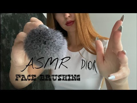 ASMR | FACE TOUCHING and BRUSHING - personal attention 👀