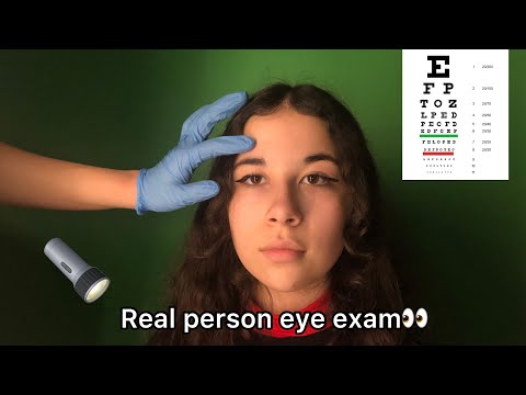 ASMR| Real Person Eye exam