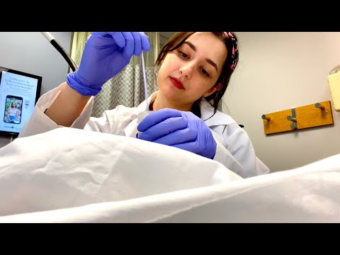 ASMR| Seeing the Gynecologist-Everything Goes Wrong! (breast lump, hernia, abnormal discharge)