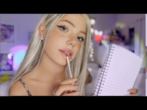 The Cute Girl in Class Keeps Asking EXTREMELY Personal Questions | ASMR