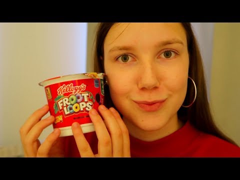 Crunchy ASMR Froot Loops eating sounds~whispering