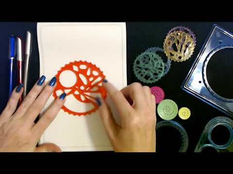 ASMR | Making Spiral Doodles (Clicky Plastic Sounds & Whisper)