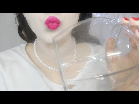ASMR Kissing Glass & Tapping Sounds💋🥃
