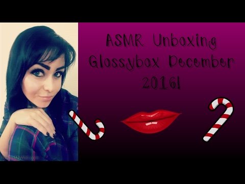 ⭐️⭐️ASMR PJ Party and Unboxing Glossybox December 2016!⭐️⭐️  Soft-spoken makeup and whispers ⭐️⭐️