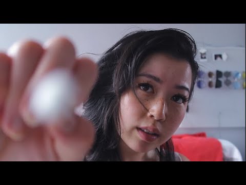 ASMR Something in Your Eye (visual triggers + repeating phrase)