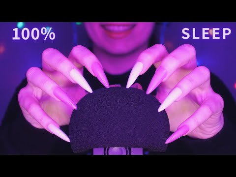 Asmr Mic Scratching - Brain Scratching | Hypnotic Asmr No Talking for Sleep with Long Nails 1H