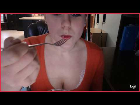 ASMR Noodle eating, squishy sounds