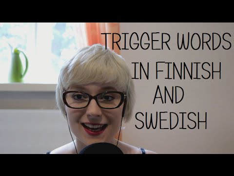 [ASMR] Trigger Words in Finnish and Swedish (close-up whisper)