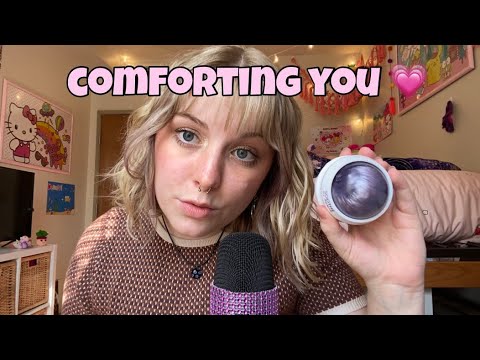ASMR helping you calm down and relax from an anxiety/panic attack, stress, depression, or life ✨🍄💗