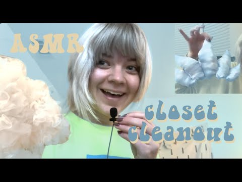 Lo-fi ASMR vlog ~ Closet clean-out 🐊, organization, donating to de-stress ✨ + art school memories 🎨