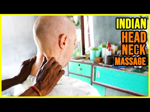 ASMR INDIAN HEAD and NECK MASSAGE | BARBER with LONG FINGERS