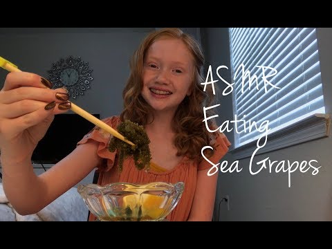 ASMR~Eating Sea Grapes || ⚠️  ***Crunchy Sounds*** ⚠️  || NO TALKING