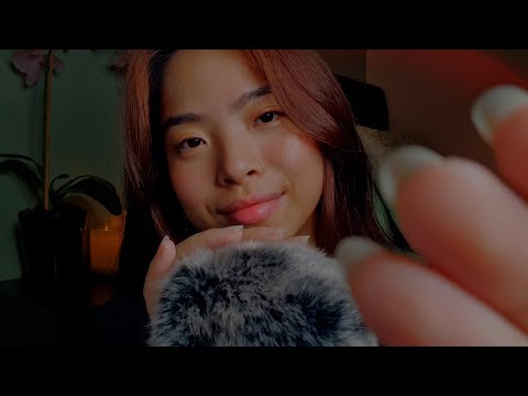 ASMR Soothing You To Sleep 🤍  Gentle Face Touching & Fluffy Mic Touching (No Talking)