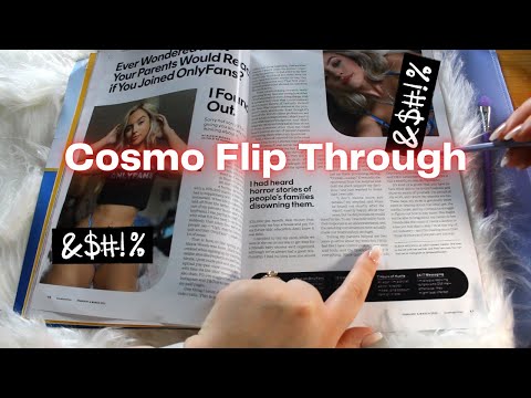 [ASMR] Cosmopolitan Magazine Flip Through Spring 23 Edition #asmr