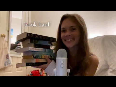 ASMR | Book Haul! (lofi, book tapping, page turning, low light)