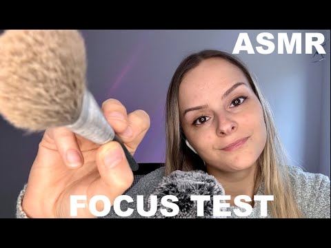 ASMR - FOCUS AND VISUAL TEST TO SLEEP