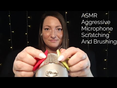 ASMR Aggressive Microphone Scratching And Brushing-No Talking