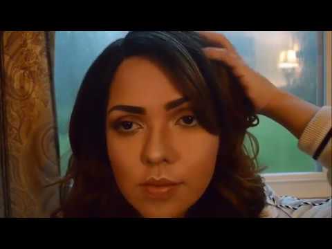 ASMR  Face and Scalp Massage during Thunderstorm Personal Attention Foreign Accent