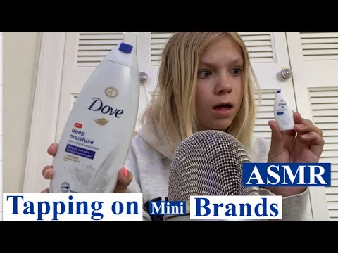 Tapping on mini brands ASMR