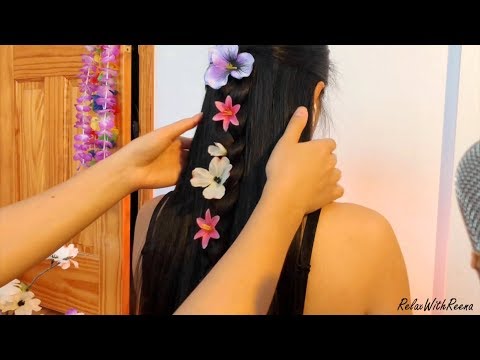 ASMR *ALL UR FAVS* Hair Brushing, HairPlay, Scalp + Back Scratch/ Trace/ Feather Brush, Neck Massage