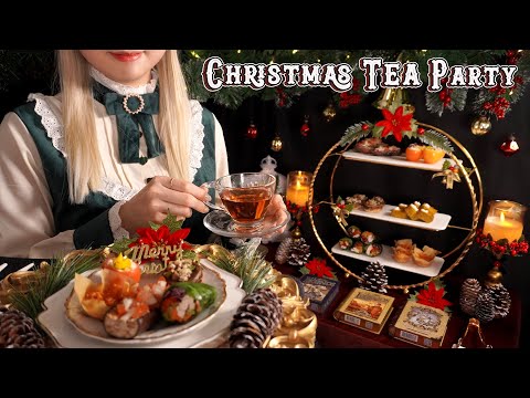 ASMR Christmas Tea Party🎄Dieting Tea Foods