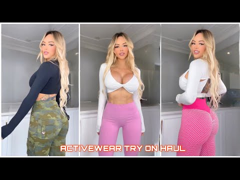 SCRUNCH BOOTY LEGGINGS AND YOGA TOPS TRY ON HAUL