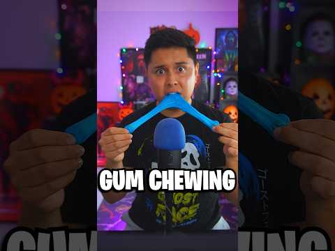 Chewing a WHOLE Pack of Gum 🍬 | #asmr #shorts