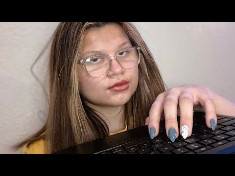 ASMR | Rude Secretary | Keyboard Clicks | Tapping on objects | Inaudible Whispers | Living It With K